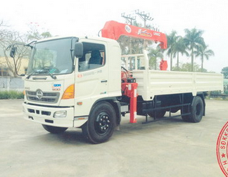Xe tải Hino FG8JPSB lắp cẩu Unic 5 tấn 3 đốt URV553 | Xe Hino 500 lắp cẩu Unic